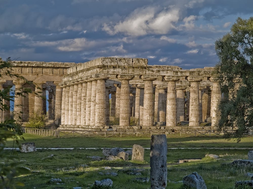 Archaeological ruins of Paestum, Italy Paestum, easy to get to from Salerno, on Italy's Amalfi Coast