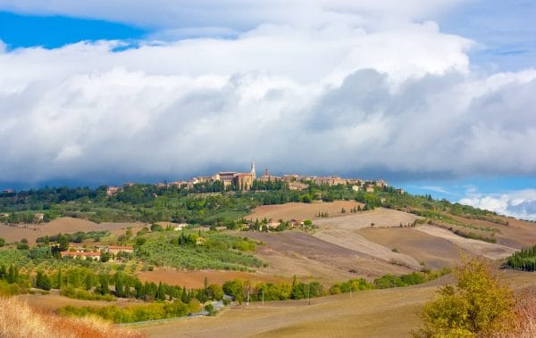 The Tuscan town of Pienza, one of the top ten in Tuscany, is not far from Florence