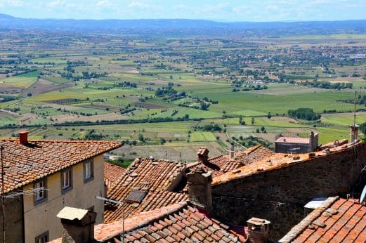 Cortona, a day trip from Florence or Siena