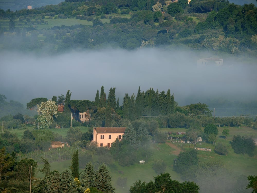 Views of the countryside in Tuscany