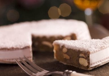 Panforte, a specialty of Siena, Tuscany