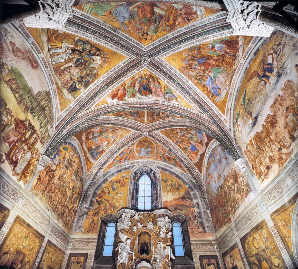 Cappella Nuova in the Duomo of Orvieto, which inspired Michelangelo in the Sistine Chapel