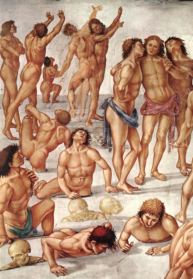 Signorelli had a huge influence on Michelangelo for his Last Judgment