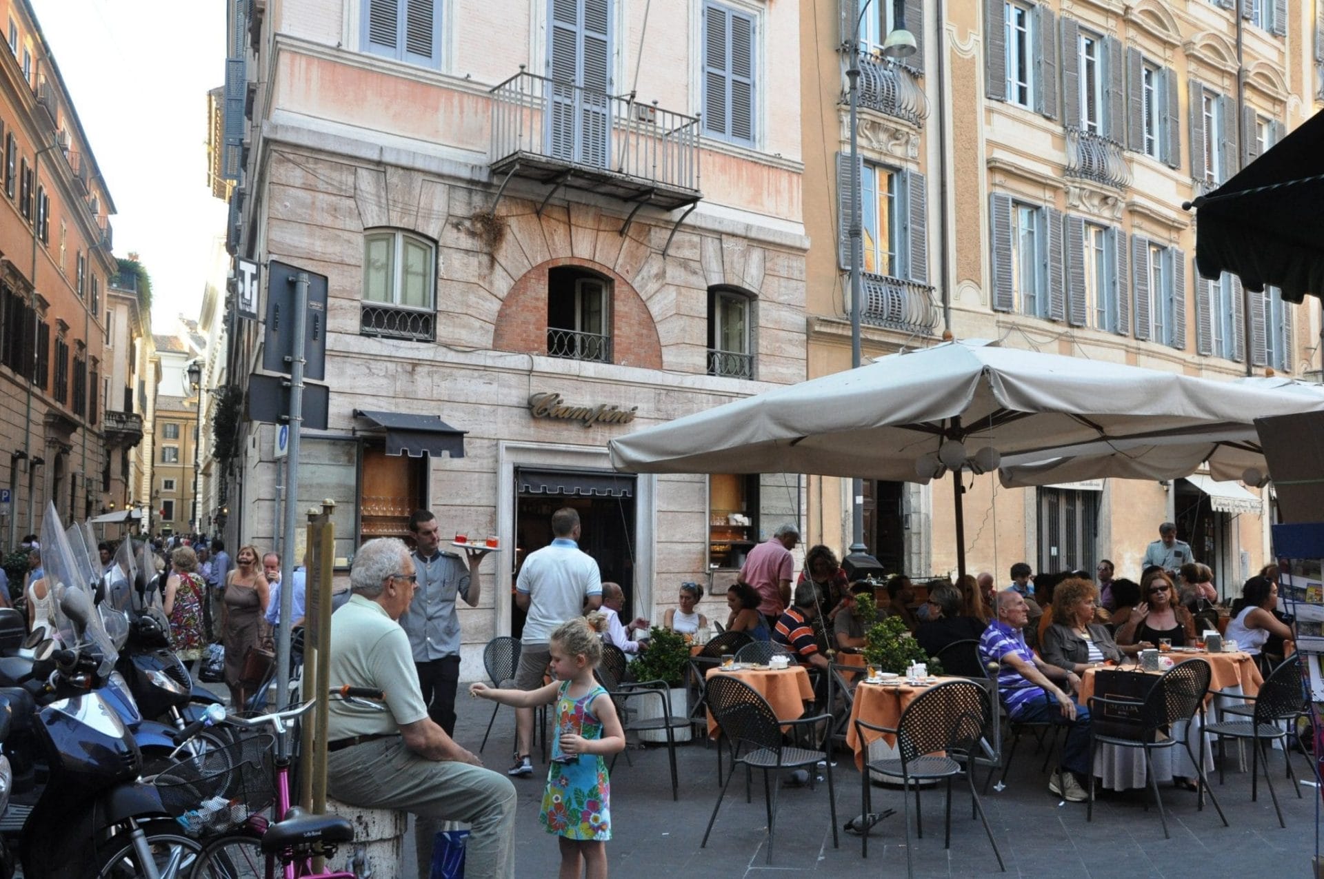 Get some of Italy's best gelato at this pretty piazza