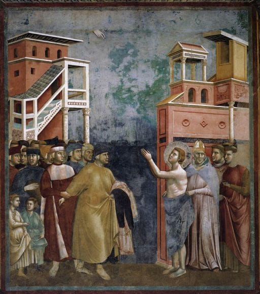 Fresco by Giotto in the basilica of San Francesco of Assisi