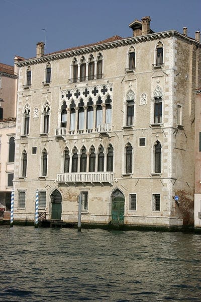 Two gates into a Venetian palace