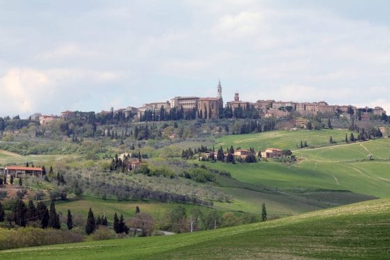 Pienza, a small town on a hill in tuscany, Italy