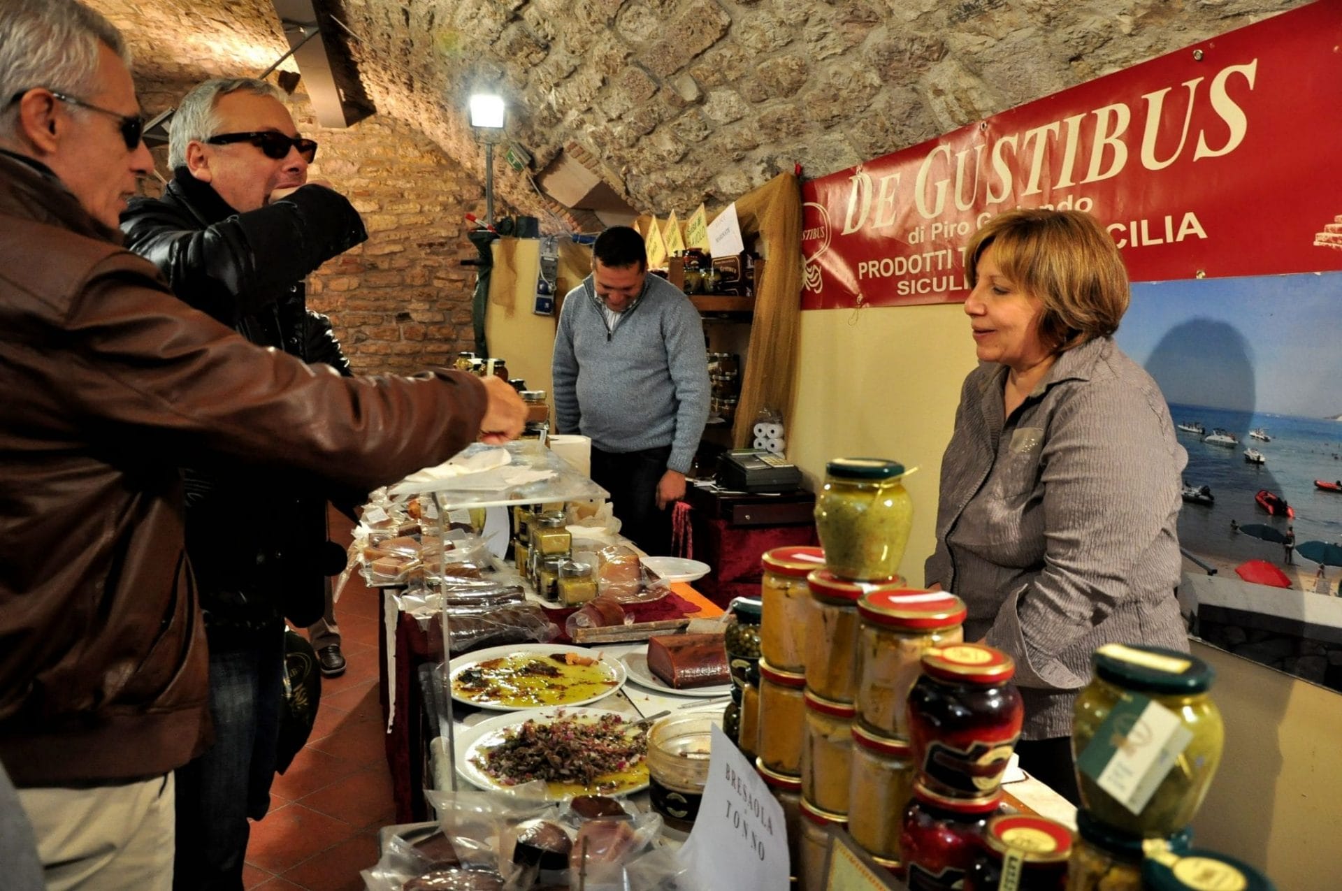 Specialty food tent in Umbria festival