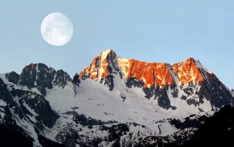 The Dolomite Alps are beautiful in the winter