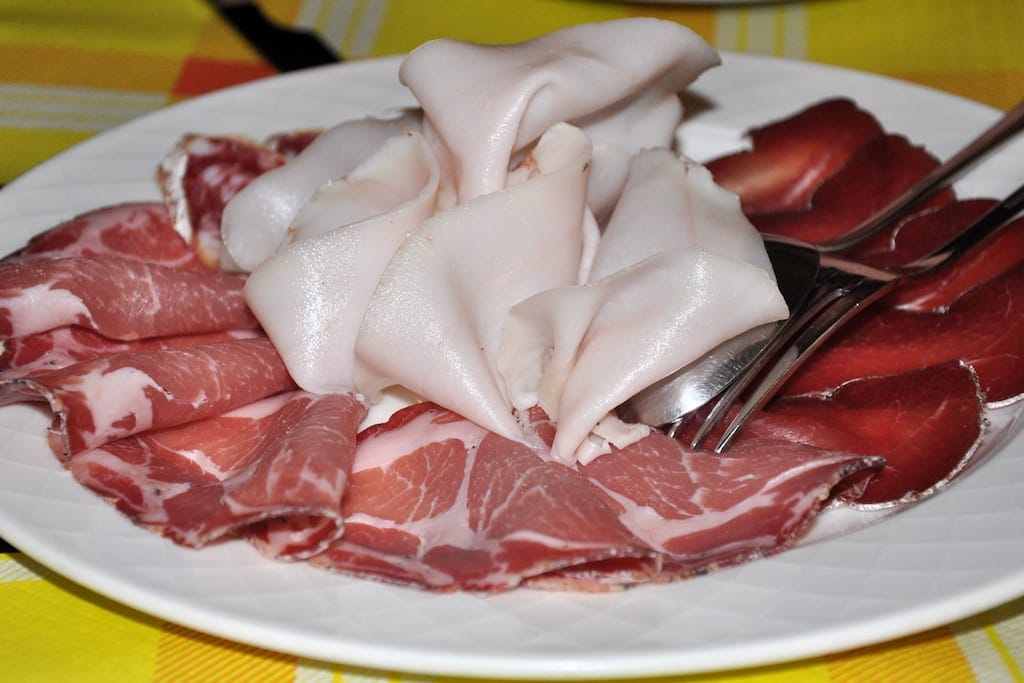 Italian Alpine meats and lard