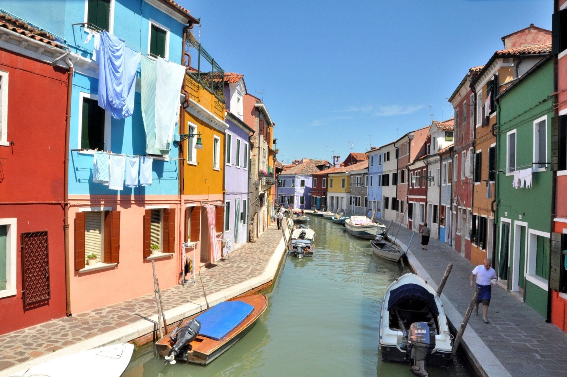 The main canal of Burano