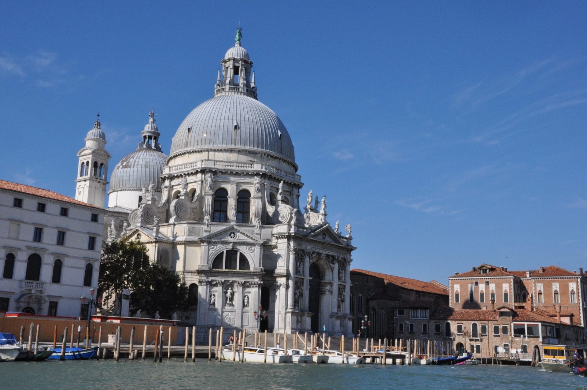 The church of Santa Maria della Salute in Dorsoduro, one of the more tranquil neighborhoods of Venice.