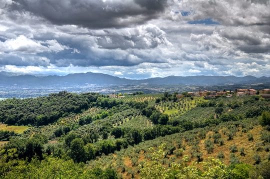 Great scenery in Umbria or Tuscany