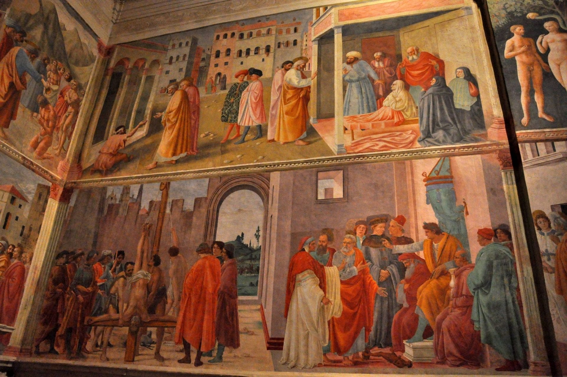 Masaccio frescoes in the Brancacci Chapel