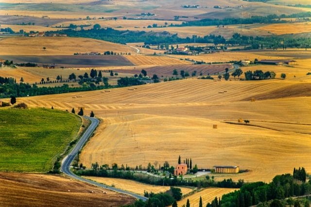 Val d'Orcia, Unesco, central Italy