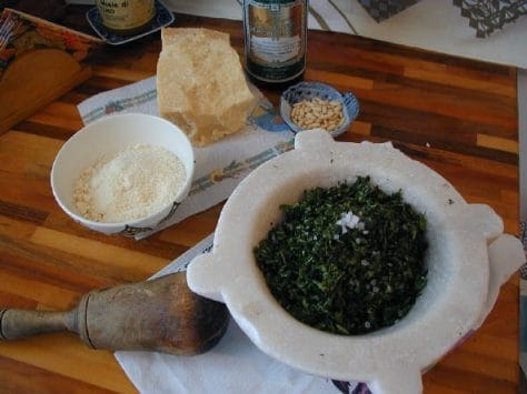 The ingredients you need for pesto alla genovese