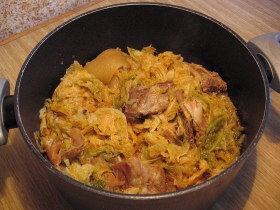 Cassouela, a traditional dish of Italy A food of Italy for winter