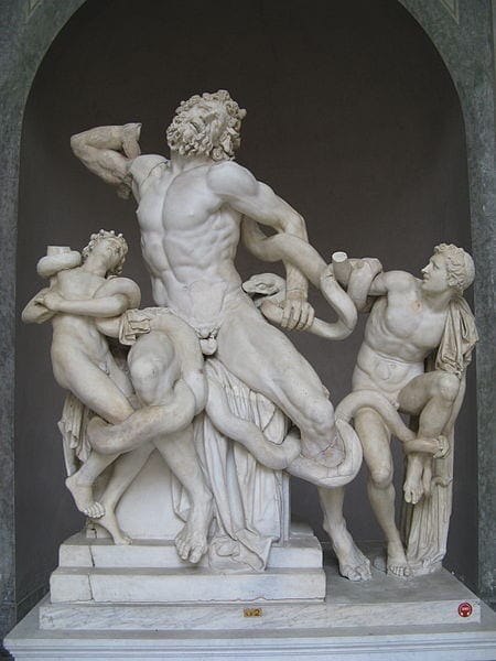 The Laocoön statue is one of many fascinating works of art you'll see when visiting the Vatican Museums.