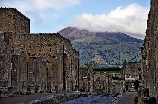 The view of Mt. Vesuvius from Pompeii. Visiting Mt. Vesuvius is an incredible, and often-overlooked way to complement your visit to Pompeii. 