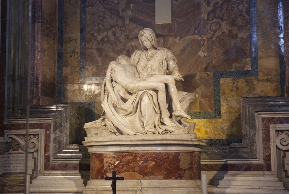 Michelangelo's Pietá in St. Peter's Basilica.