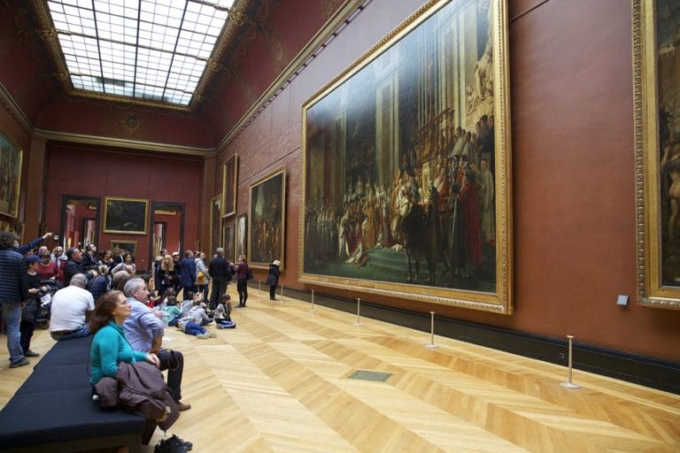 inside louvre museum