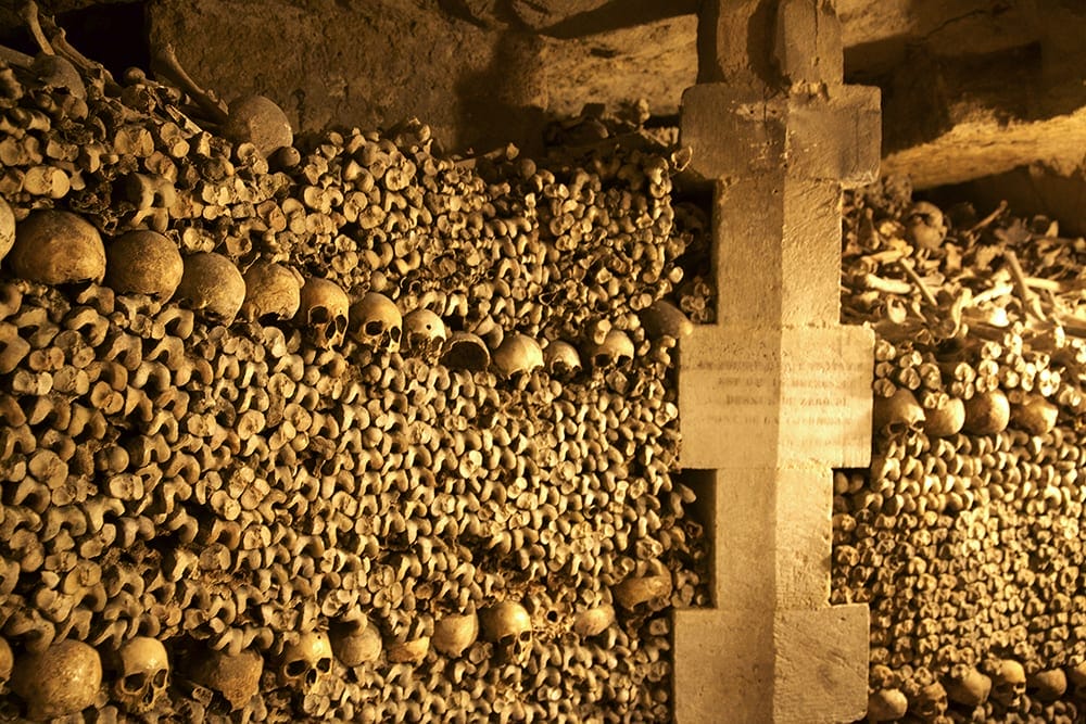Paris Catacomb Walls