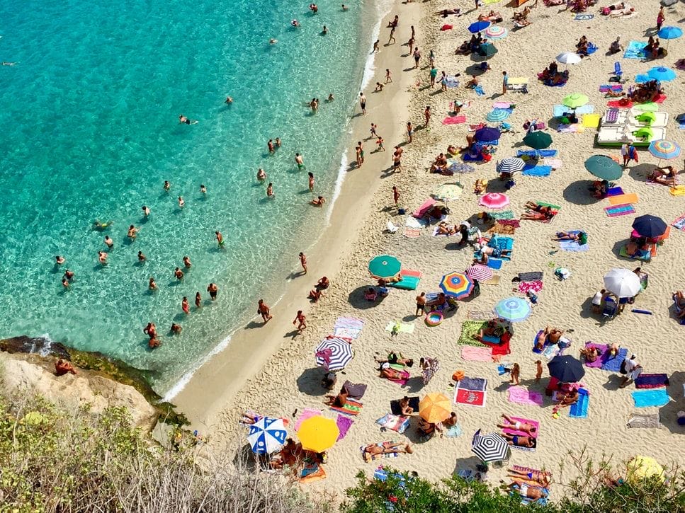Beach in Calabria, Italy