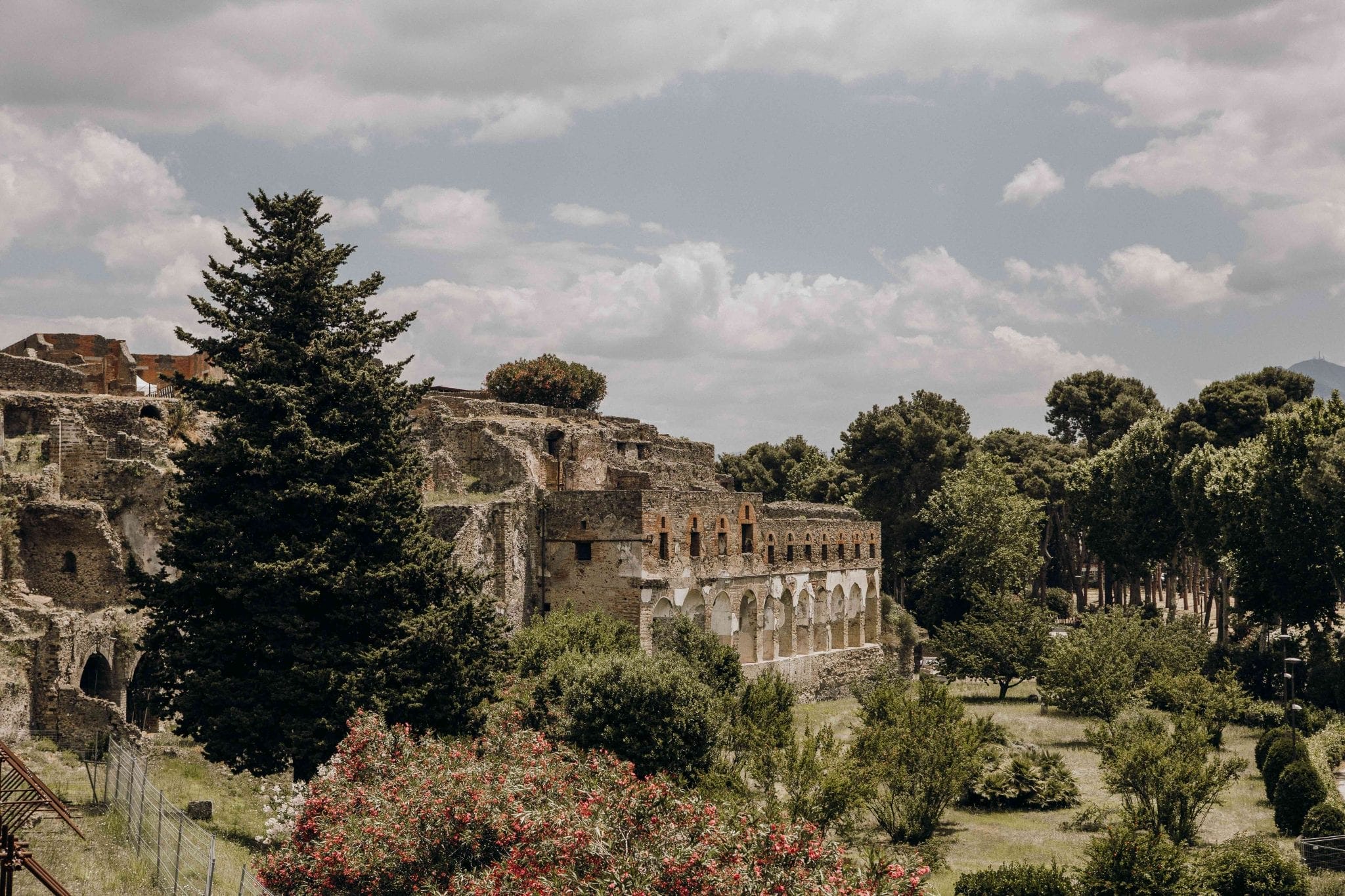 Pompeii in the map offered by  . Many