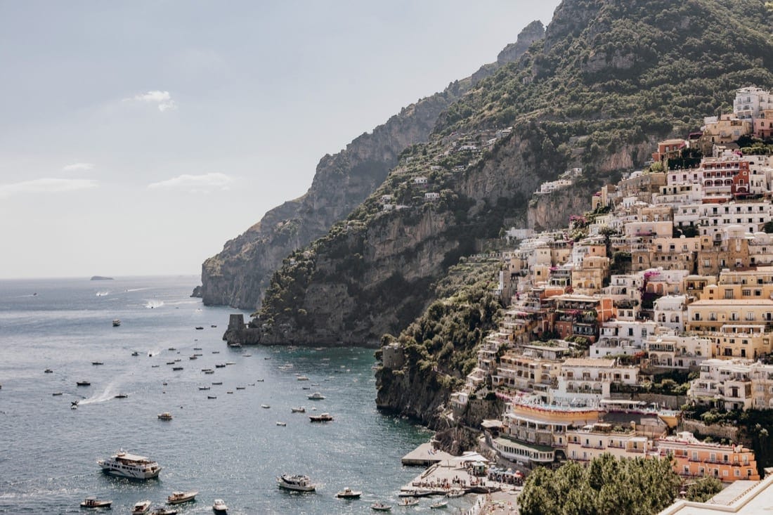 Positano views Amalfi Coast