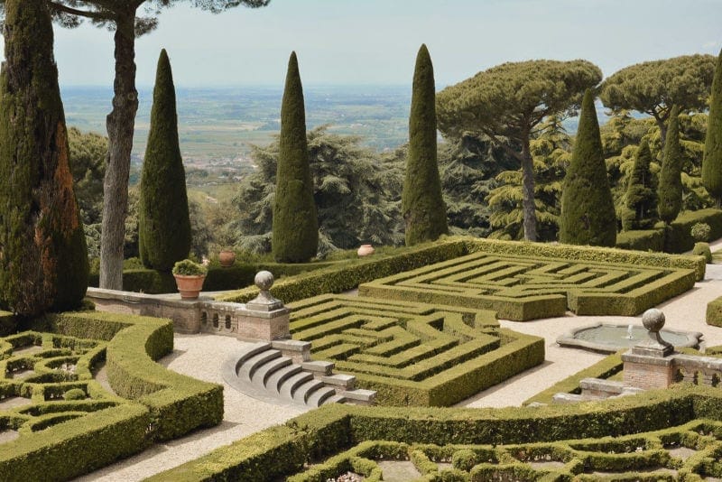 Castel Gandolfo gardens the pope's residence