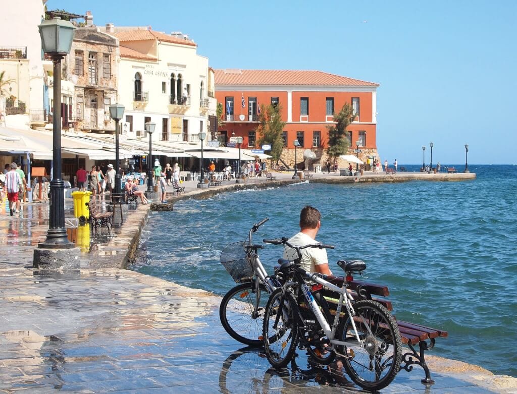 Old Venetian Harbour in Chania Town, Crete