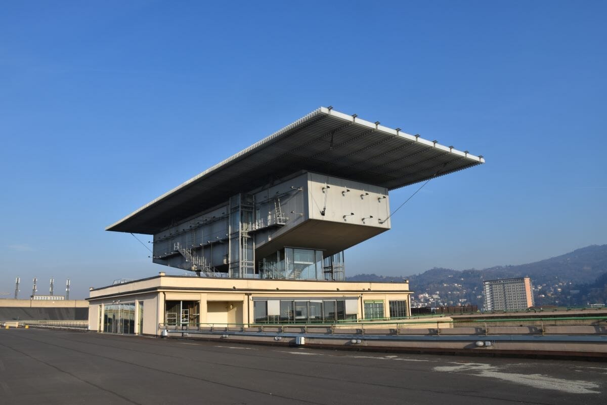 A portion of the car test track at the FIAT car factory in the Lingotto area of Turin, Italy.