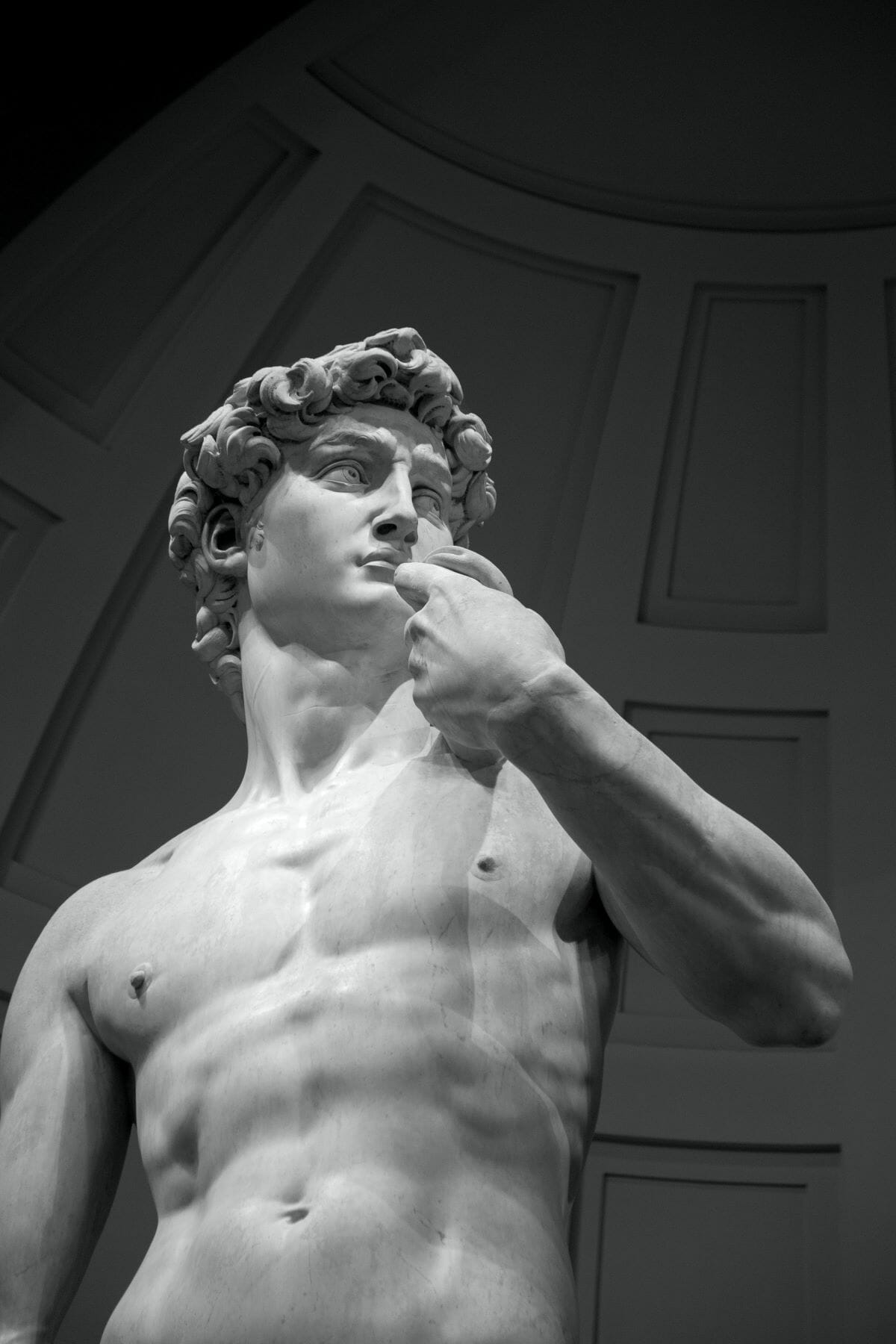 Statue of David up close in Florence